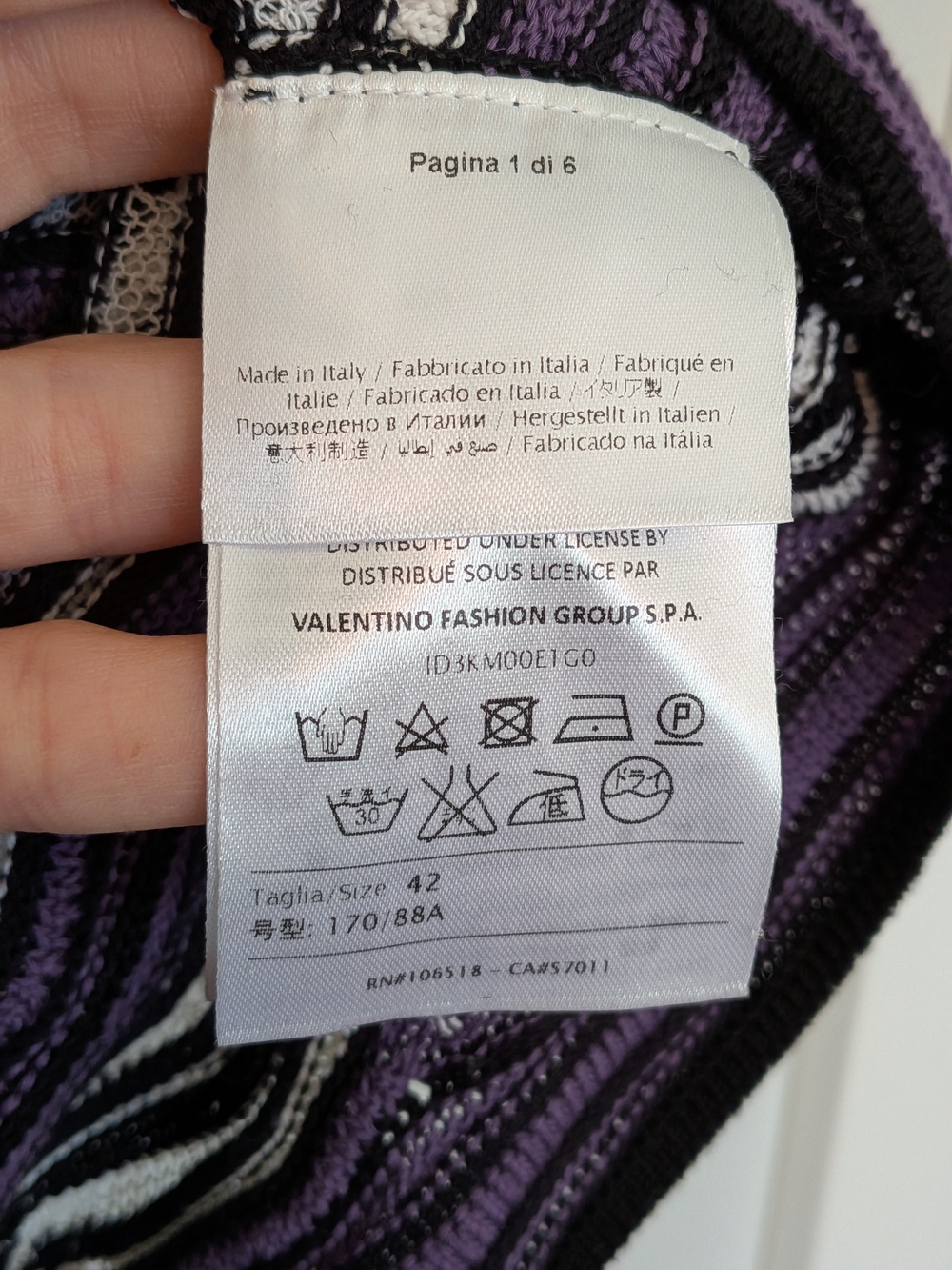 Missoni Purple, Black & White Striped Knit Tank Top - Picture 7 of 11
